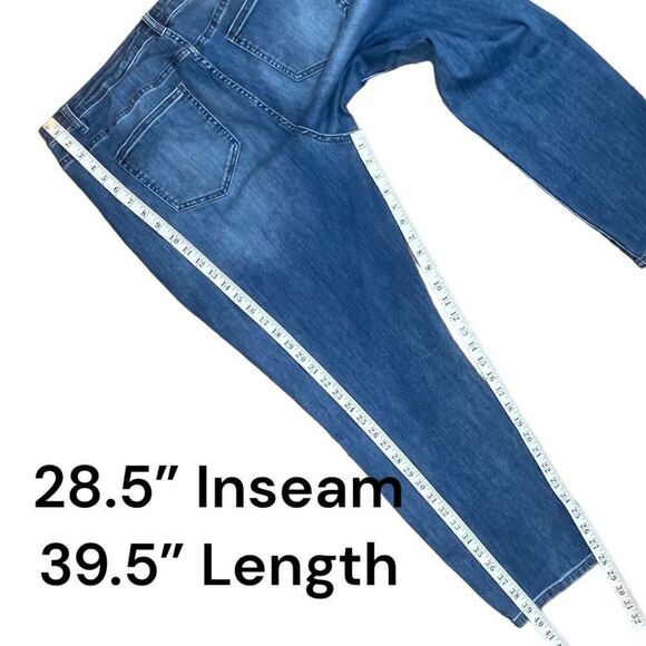 CeCe Plus Sized High Waist Frill Pocket Straight Leg Jeans Sz 20 W - Picture 8 of 12